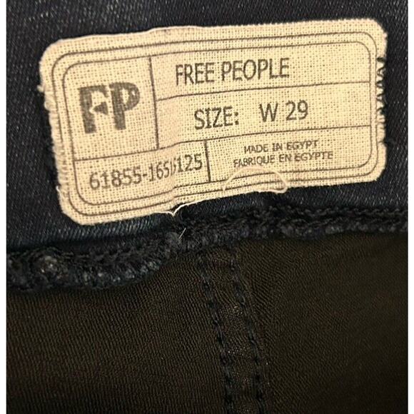 Free People Women's Pull-On Pants Size 29x28 Blue Slim Super Soft Jegging - Picture 3 of 6
